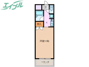 荒木ハイツ【4階】の間取り