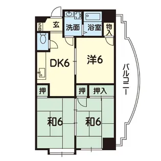 甲斐ビル【4階】の間取り