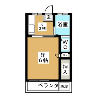 1Kの間取り画像
