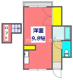 1Kの間取り画像