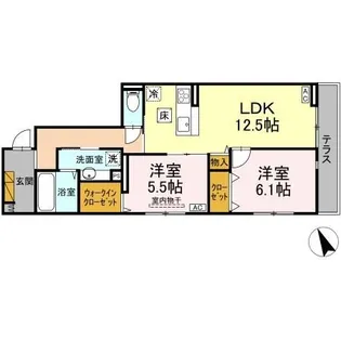 D s LIEN (ディーズリアン) B【1階】の間取り