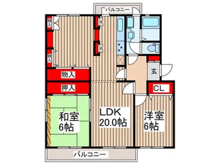 椿峰ニュ-タウン86街区【4階】の間取り
