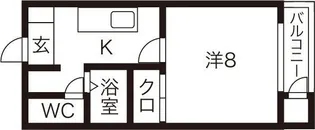 シュペルノーヴァ【1階】の間取り