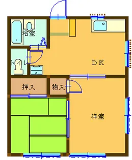 メゾンクレオ【2階】の間取り