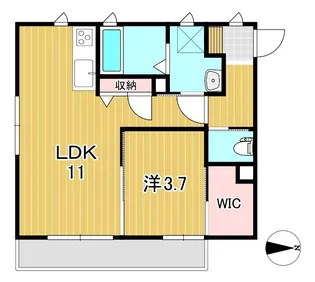 ディアコートHIRO【1階】の間取り