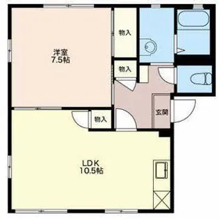 ハイツフレグランスA【1階】の間取り