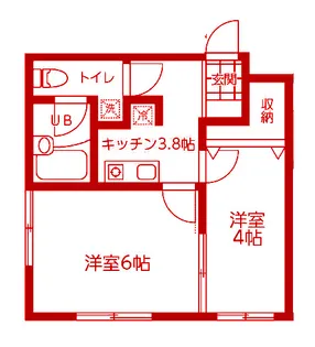 土筆荘【2階】の間取り