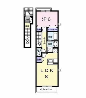 サンクレスト長清水【2階】の間取り