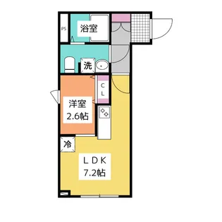 メリディアン泉ケ丘Solana【1階】の間取り