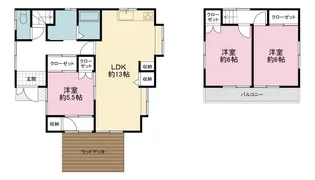 神奈川県横浜市港南区大久保2【一戸建】の間取り