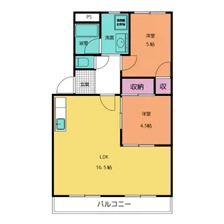 CRYSTAL PALACE【3階】の間取り