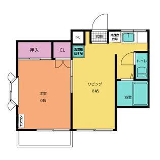 エステートピアウラノ【2階】の間取り