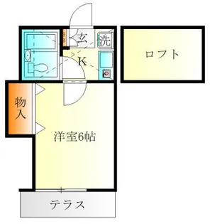 ハイツヒロセ【1階】の間取り