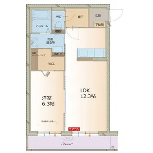 ジャスミン【3階】の間取り