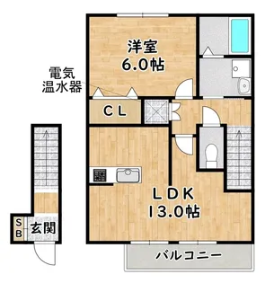 リバティ1【2階】の間取り