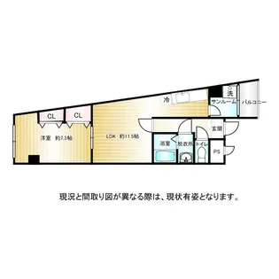 フォルトゥーナ彦三【3階】の間取り