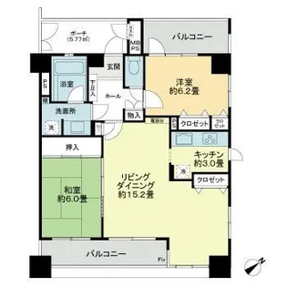 埼玉県さいたま市南区南本町1【マンション】の間取り