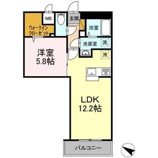 アーバンシャトー千葉中央【8階】の間取り