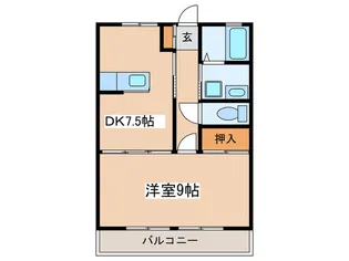 足柄ハイツ【2階】の間取り