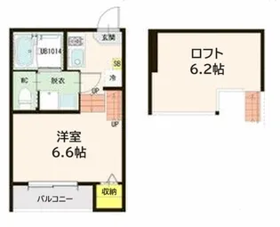 T’sメゾン台原【2階】の間取り