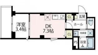 ラ・グラシューズ【1階】の間取り