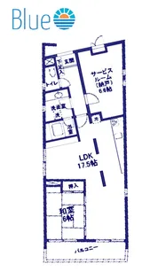 アメニティ高島台I【1階】の間取り