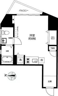 東京都港区東麻布1【マンション】の間取り