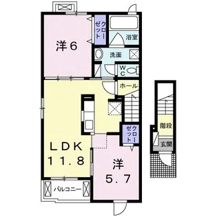 ブリエ・コリーヌ【2階】の間取り