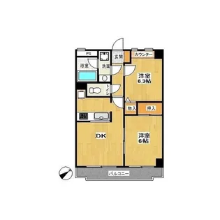 ブルーメン【3階】の間取り