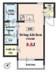 Woody Chaleur【1階】の間取り