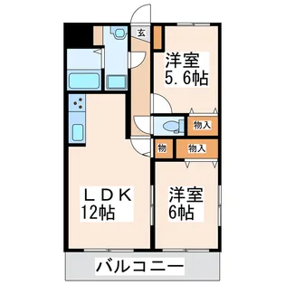 トリノス【3階】の間取り