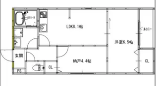 セジュール堺東【3階】の間取り