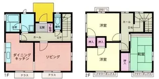 神奈川県海老名市浜田町【一戸建】の間取り