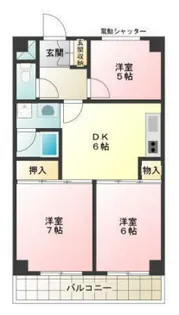東京都東村山市栄町2【マンション】の間取り