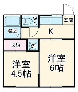 ジュノル横須賀【1階】の間取り