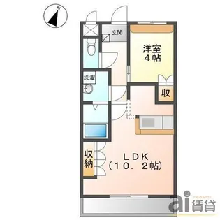 サンリヴィエール【3階】の間取り