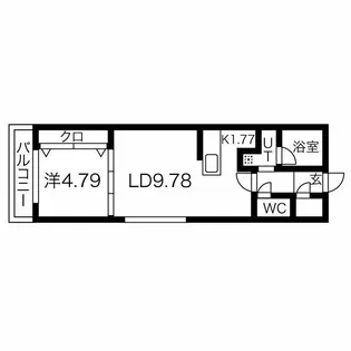 北海道札幌市中央区南八条西2【マンション】の間取り
