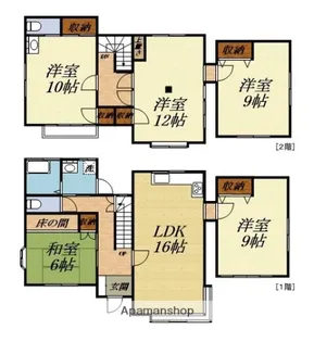 静岡県浜松市天竜区二俣町鹿島【一戸建】の間取り