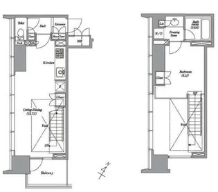 レキシントンスクエア白金高輪【6階】の間取り