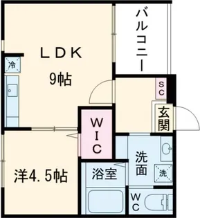 ボヌール太秦【3階】の間取り