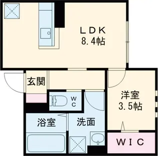 ルミエール真栄房【1階】の間取り