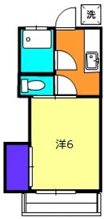 第二徳間荘【2階】の間取り