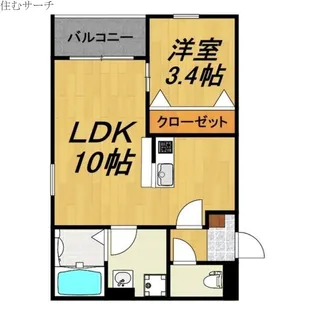 LECOCON四日市VIII【3階】の間取り