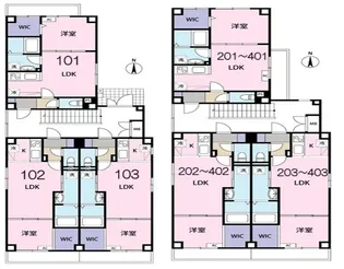 アリビラ鶴橋【4階】の間取り