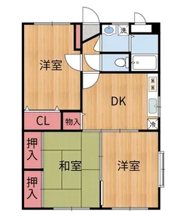 サンフラワー東町【3階】の間取り