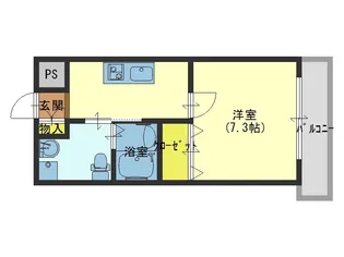 大阪府大阪市生野区新今里2【マンション】の間取り