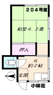小林荘【2階】の間取り