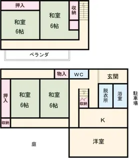 茨城県稲敷郡阿見町大字阿見【一戸建】の間取り