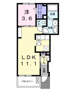 レヨンドルミエール門田本町【1階】の間取り