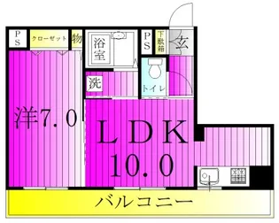 INSURANCE BLDG.VI【6階】の間取り